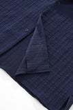 Loft Set – Textured Short Sleeve Shirt & Pant NAVY