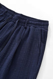 Loft Set – Textured Short Sleeve Shirt & Pant NAVY