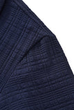 Loft Set – Textured Short Sleeve Shirt & Pant NAVY