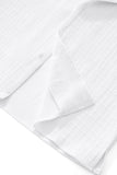 Loft Set – Textured Short Sleeve Shirt & Pant SNOW WHITE