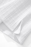Loft Set – Textured Short Sleeve Shirt & Pant SNOW WHITE