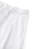Loft Set – Textured Short Sleeve Shirt & Pant SNOW WHITE