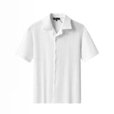 Loft Set – Textured Short Sleeve Shirt & Pant SNOW WHITE