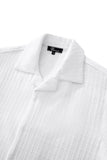 Loft Set – Textured Short Sleeve Shirt & Pant SNOW WHITE