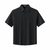 Vista Set – Waffle Textured Shirt & Pant BLACK