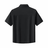 Vista Set – Waffle Textured Shirt & Pant BLACK