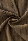 Strata Set – Printed Long Sleeve Shirt & Pant BROWN