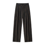 Canyon Set – Printed LS Shirt & Pleated pant BLACK