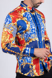 Leopard Baroque Long Sleeve Shirt