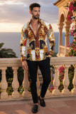 Leopard Baroque Long Sleeve Shirt