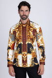 Leopard Baroque Long Sleeve Shirt