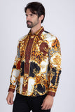 Leopard Baroque Long Sleeve Shirt