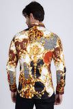 Leopard Baroque Long Sleeve Shirt
