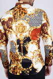 Leopard Baroque Long Sleeve Shirt