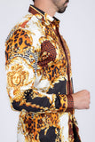Leopard Baroque Long Sleeve Shirt