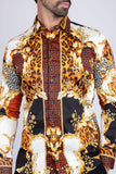 Leopard Baroque Long Sleeve Shirt