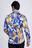 Stripe Floral Long Sleeve Shirt