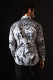 Paisley Rhinestone Long Sleeve Shirt