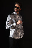 Paisley Rhinestone Long Sleeve Shirt