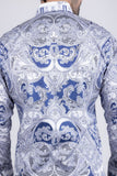 Paisley Rhinestone Long Sleeve Shirt