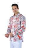 Paisley Rhinestone Long Sleeve Shirt