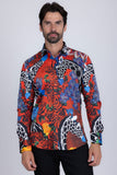 Giraffe Rose Rhinestone Long Sleeve Shirt