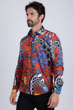 Giraffe Rose Rhinestone Long Sleeve Shirt