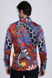 Giraffe Rose Rhinestone Long Sleeve Shirt