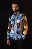 Oxford Rhinestone Long Sleeve Shirt