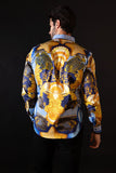 Oxford Rhinestone Long Sleeve Shirt