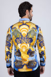 Oxford Rhinestone Long Sleeve Shirt