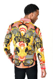 Oxford Rhinestone Long Sleeve Shirt