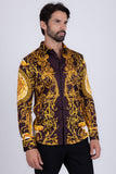 Andre Baroque Rhinestone Long Sleeve Shirt