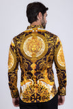 Andre Baroque Rhinestone Long Sleeve Shirt