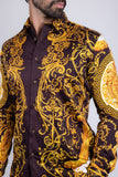 Andre Baroque Rhinestone Long Sleeve Shirt