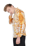 Andre Baroque Rhinestone Long Sleeve Shirt