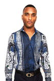 Summer Night Rhinestone Long Sleeve Shirt