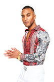 Summer Night Rhinestone Long Sleeve Shirt