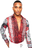 Summer Night Rhinestone Long Sleeve Shirt