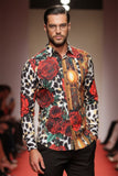 Roses And Thorns Rhinestone Long Sleeve Shirt