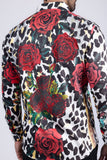 Roses And Thorns Rhinestone Long Sleeve Shirt