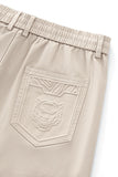 Apex Drawstring Stretch Shorts BEIGE