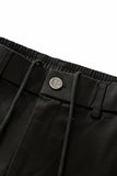 Apex Drawstring Stretch Shorts BLACK