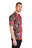 Paisley Garden Rhinestone Short Sleeve Shirt