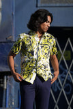 Cats Rhinestone Short Sleeve Shirt