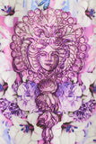 Paisley Floral Rhinestone Short Sleeve Shirt