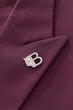 ESSENCE SIGNATURE SUIT BURGUNDY
