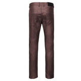 Versatile Vogue Metallic Jeans WINE