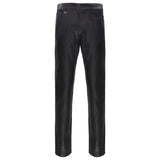 Men’s Elegant Black Textured Dress Pants BLACK