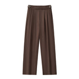 Wellington Side-Tab Trousers COFFEE